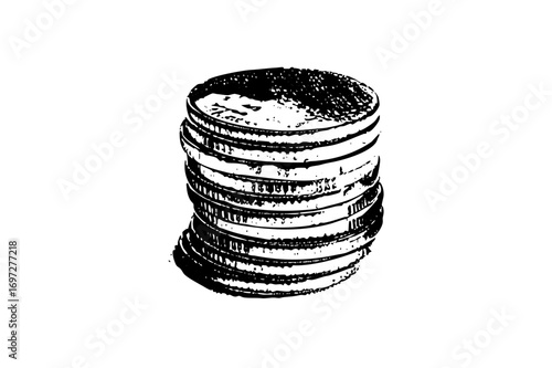 Vector Stacked cylindrical containers