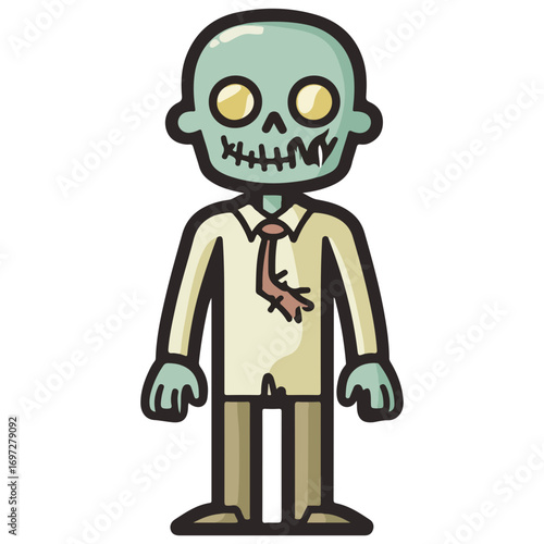 zombie, costume, halloween, vector, festival, transparent background, icon, horror, monster, evil, isolated, scary, dark, fear, dead, death, tattoo