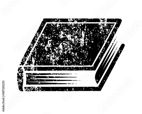 Vector Distressed vector of an open book.