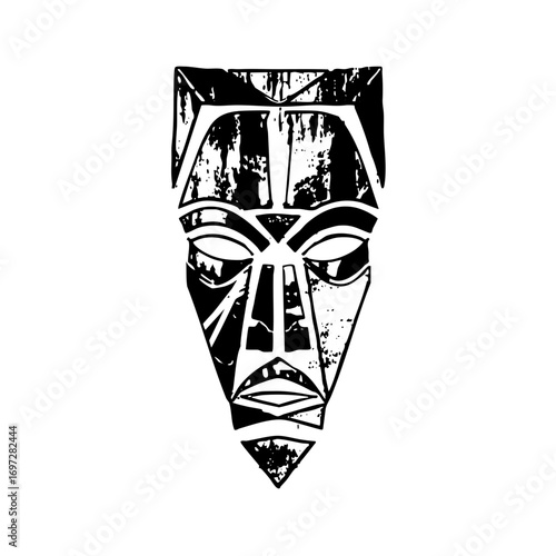 Vector Abstract African Mask