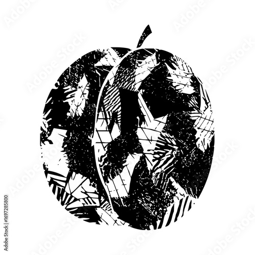 Vector Abstract with textured shading.