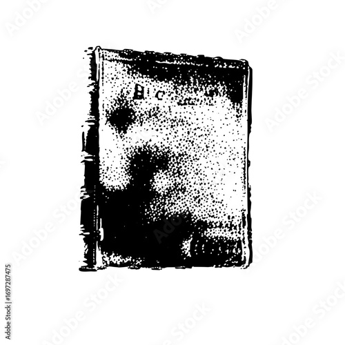 Vector Vintage book with distressed texture.