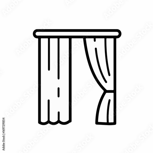 Elegant theatrical stage curtains open revealing a dramatic performance space, perfect for entertainment or event promotion