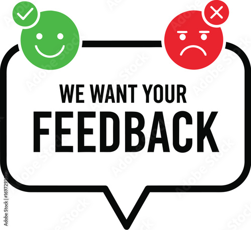 Customer feedback survey and review form design editable vector