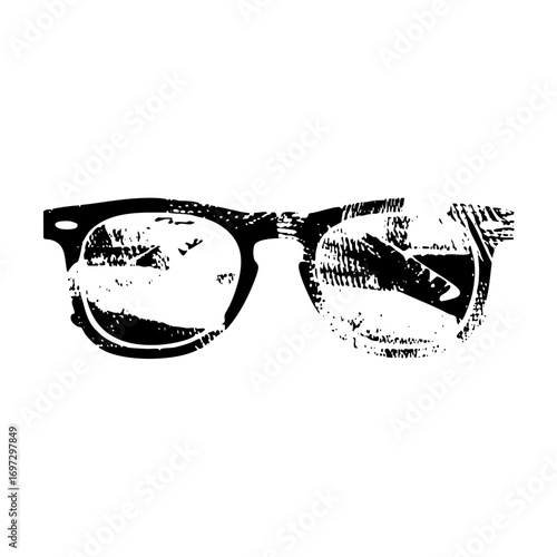 Vector Stylish sunglasses with a textured .