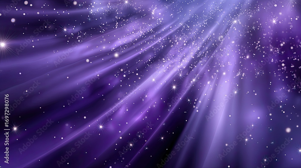 Fototapeta premium Vibrant Purple Gradient with Soft Sparkling Highlights