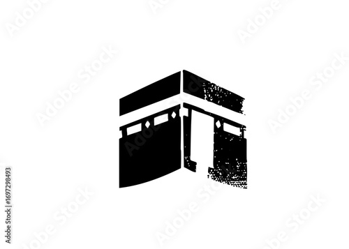 Vector Geometric black of a sacred building.