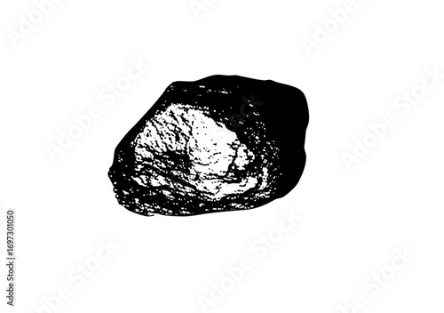 Vector Detailed of a textured dark stone surface.