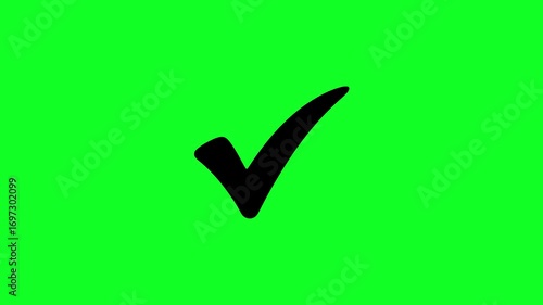 green approved icon, right check mark, Tick mark or confirm icon animation.
check tick mark icon animation, check mark sign, 4k video. check mark green screen. Green color simple tick mark animation