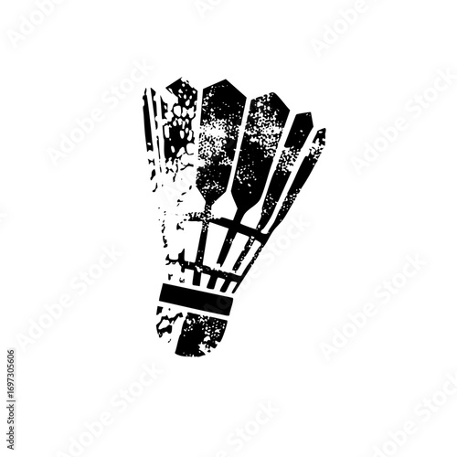 Vector Black Shuttlecock for Sports