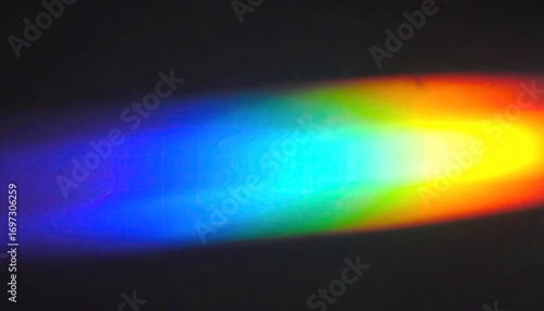 Rainbow Prism Beam on Charcoal Background