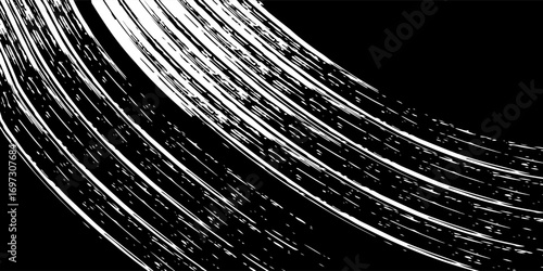 black light green brush wrap car sticker pattern abstract banner sporty lines white black color combination grunge brush pattern, Vector Illustration.