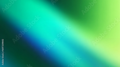 Abstract gradient background with green, blue and yellow color combination