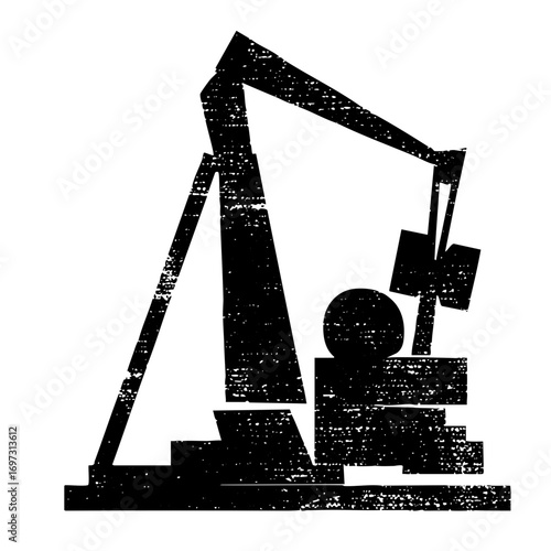 Vector Industrial derrick with operator