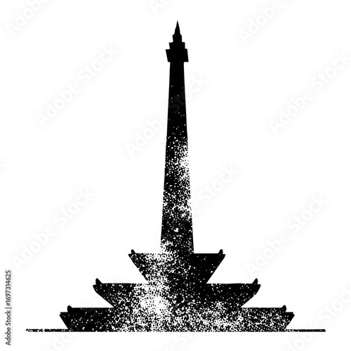 Vector Monumental spire with tiered base