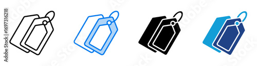 Sale icon set multiple style collection
