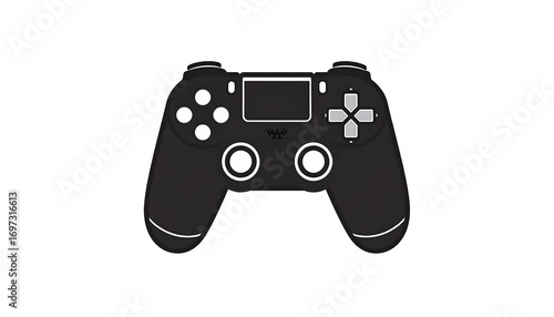 Black game controller graphic