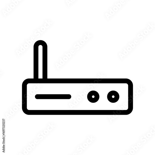Wi-Fi Router Line Icon of Internet Service Providers Icon Set