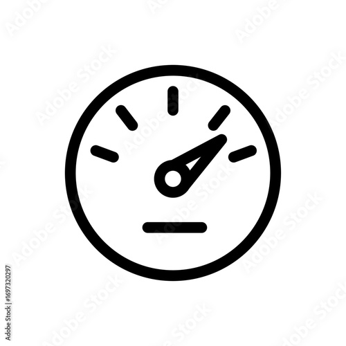 Internet Speed Gauge Line Icon of Internet Service Providers Icon Set