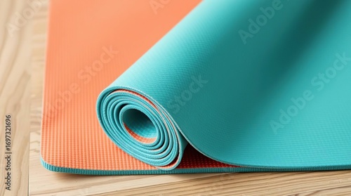 Yoga Mats Rolled Up.