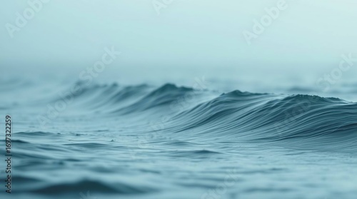Misty Ocean Waves.