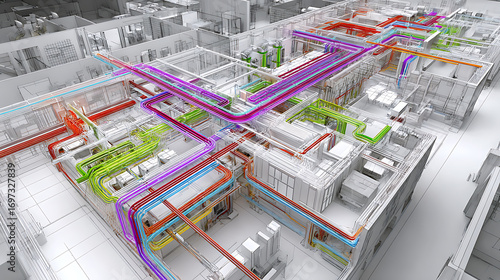 Genetic Algorithms for Efficient HVAC Routing in 3D BIM Models