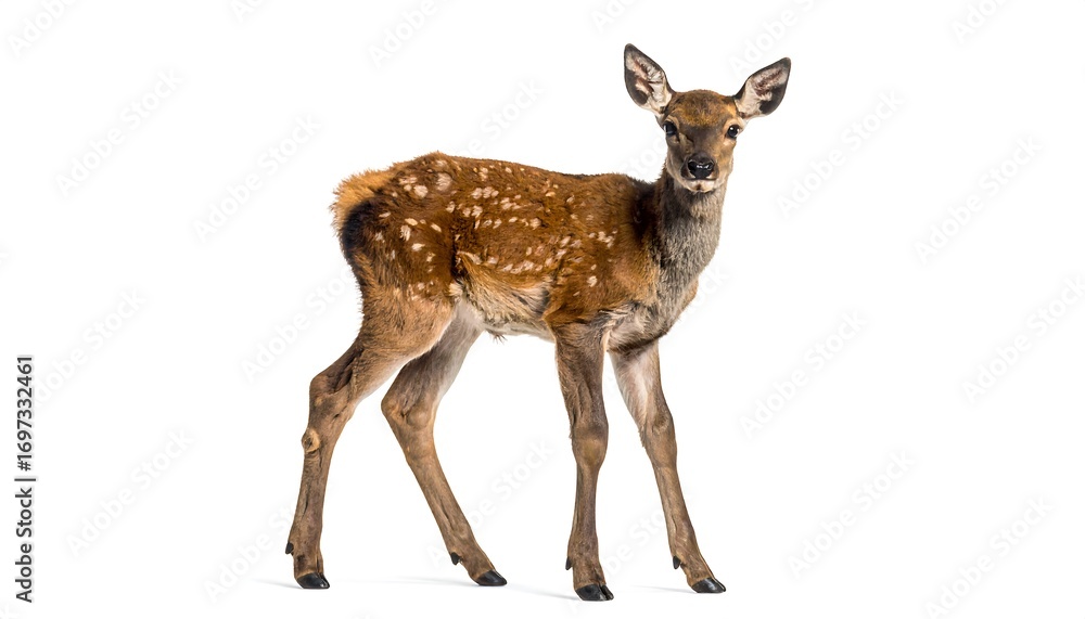 Fototapeta premium Young deer, full body, studio shot