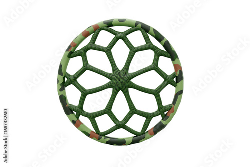 Camouflage Patterned Circular  Geometric Design Sensory Toy