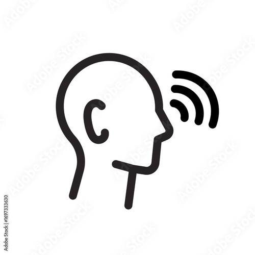 Voice Command Line Icon of Autonomous Vehicles Icon Set