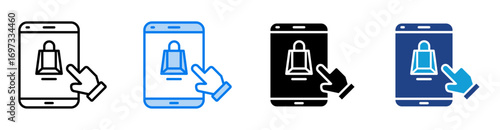 Order icon set multiple style collection