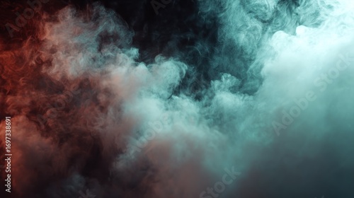 Colorful smoke swirls
