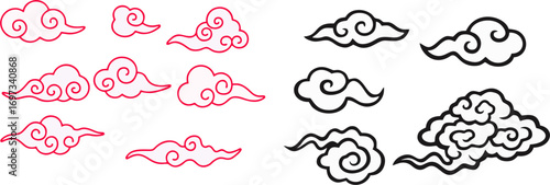 Traditional Asian Cloud Ornaments