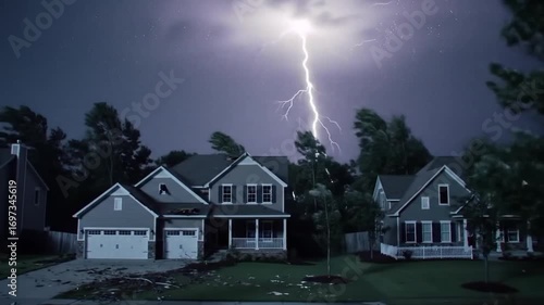 lightning in the city