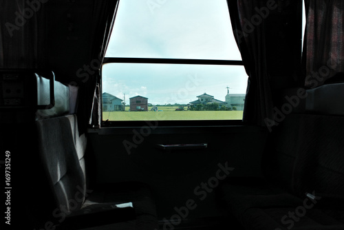 長崎島原鉄道の車窓と田んぼと日本の原風景