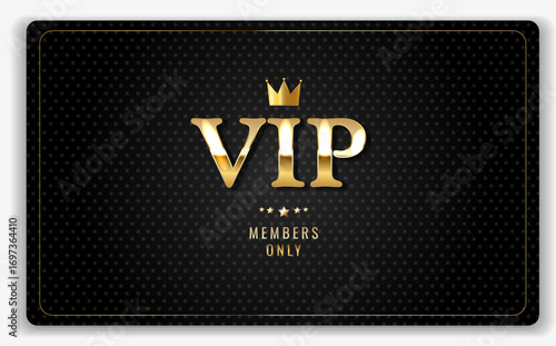 Gold VIP Card. Elevate your brand! Premium design for exclusive memberships and events. Promote your loyalty programs with style.