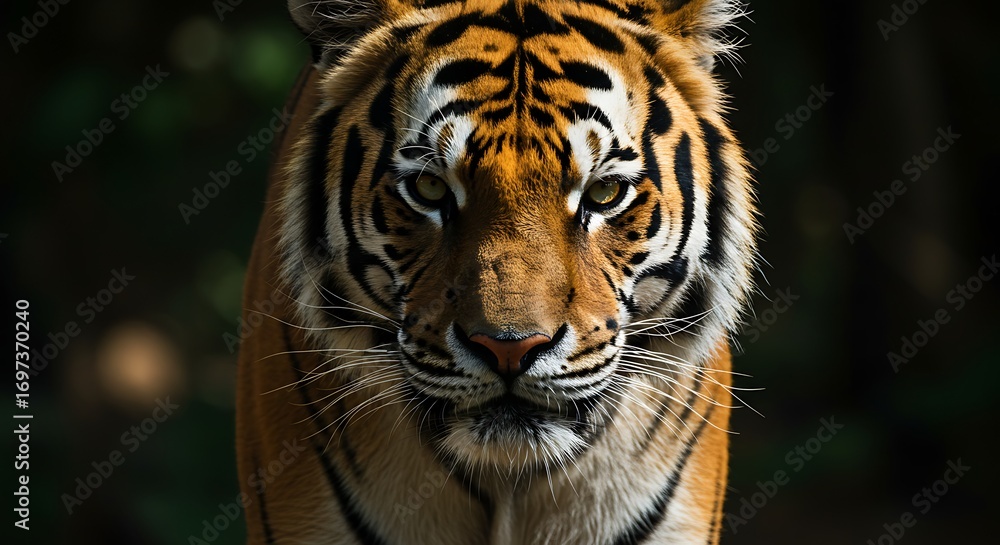 Fototapeta premium Tiger portrait closeup