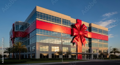 Wallpaper Mural A Giant Gift Wrapped Office Building. Torontodigital.ca