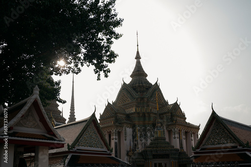 Wallpaper Mural Colorful pagodas of Wat Pho temple in Bangkok, Bangkok. Thailand - 27 Sep 2024 Torontodigital.ca