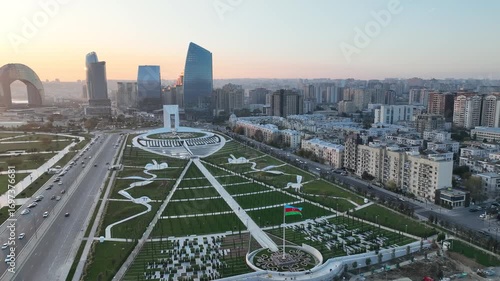 8 November Victory Park in Baku, Azerbaijan