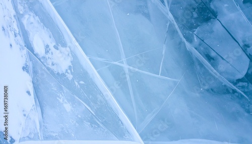 Wallpaper Mural Abstract ice patterns with clear textures and cool tones in detail Torontodigital.ca