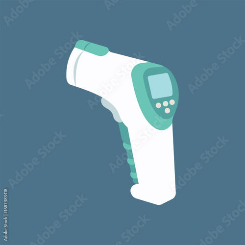Infrared Thermometer Vector Illustration