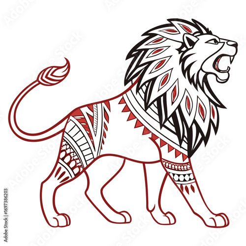 Tribal Lion Head