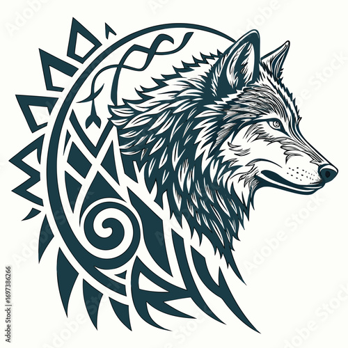 Tribal Wolf Symbol 1