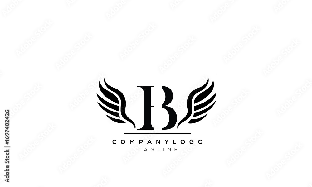 Obraz premium Alphabet letters Initials logo B.eps