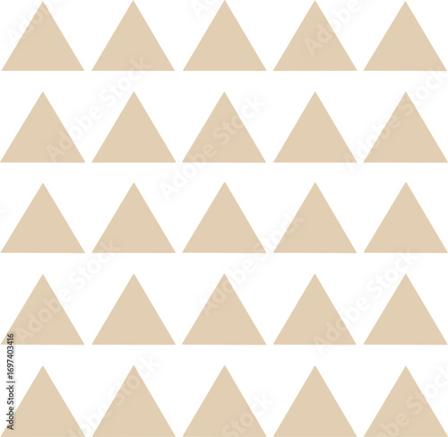 Minimalist Neutral Triangle Repetitive Decorative Pattern Background Element
