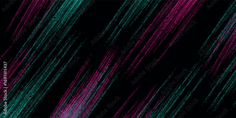 Fototapeta premium Car sticker wrap banner abstract sporty lines pink blue greenish grunge color combination brush