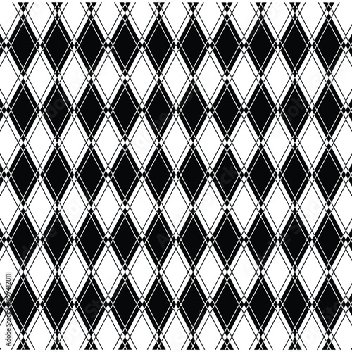  simple black and white pattern design geometrical shapes wallpaper minimal line art Digital paper, textile print, abstract backdrop illustration