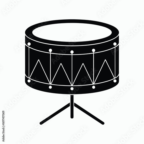 Drum Icon Percussion Music Vector Illustration