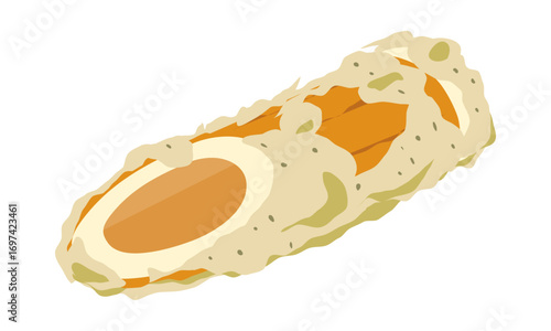 ちくわの磯辺揚げのイラスト