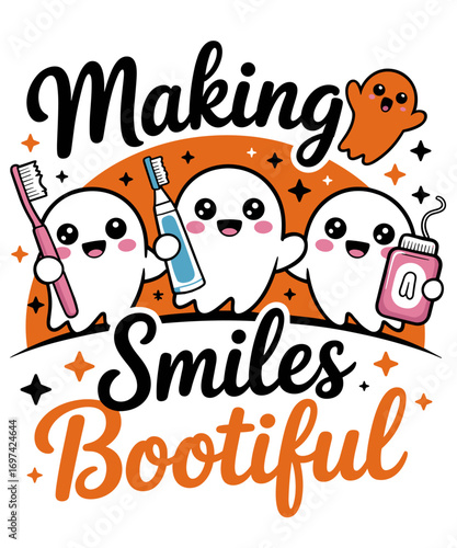 Making Smiles Bootiful Halloween Funny Ghost Dentist Dental